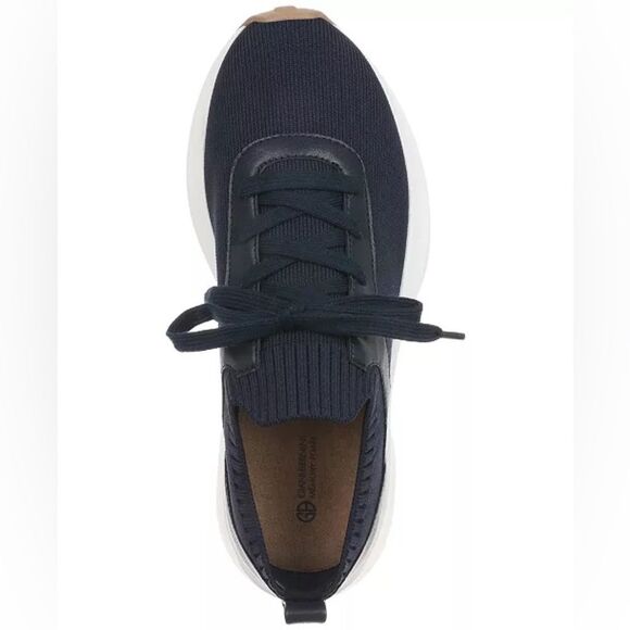 Giani Bernini Floraa Memory Foam‎ Sporty Lace Up Sneakers 9 black Knit nwt - Picture 4 of 12